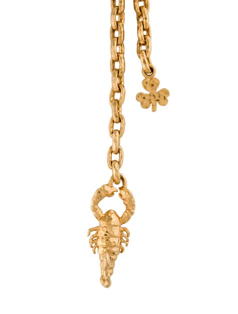 scorpio dior necklace|Zodiaddict Scorpio Antique Gold Finish Necklace .